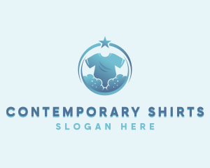 T-shirt Clothing Laundry  logo design