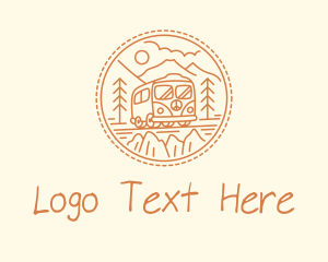 Minimalist - Hippie Van Road Trip logo design