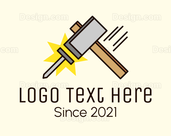 Hammer Construction Builder Logo