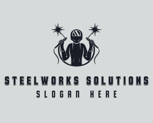 Steelworks Welder Repair logo design