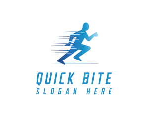 Fun Run Athlete Race logo design