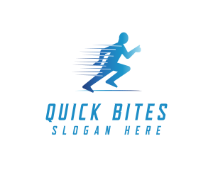 Fun Run Athlete Race logo design