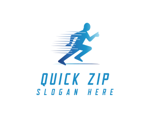 Fun Run Athlete Race logo design