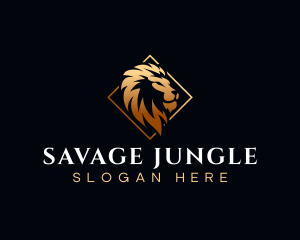 Wild Lion Animal logo design