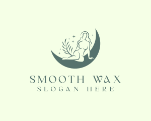 Woman Moon Sensual Waxing logo design