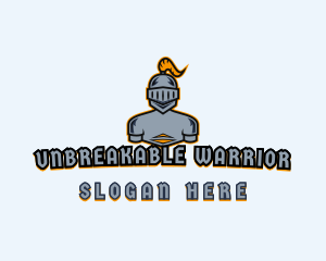 Knight Warrior Character logo design