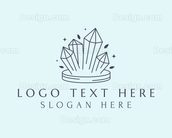 Elegant Crystals Gem Logo