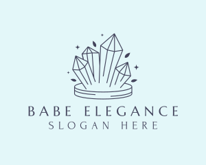 Elegant Crystals Gem logo design