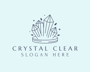 Elegant Crystals Gem logo design