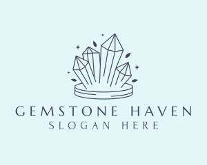 Elegant Crystals Gem logo design