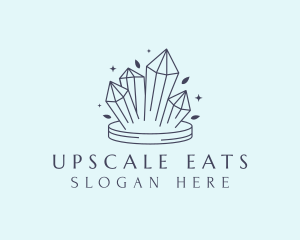 Elegant Crystals Gem logo design