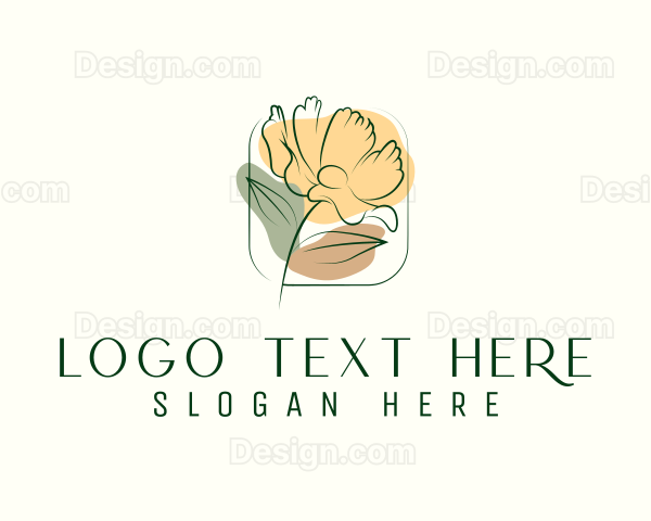 Watercolor Flower Boutique Logo