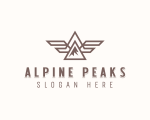 Mountain Peak Wings logo design