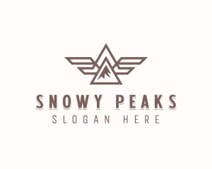 Mountain Peak Wings logo design