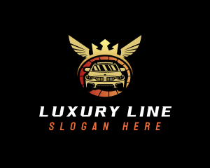 Luxury Auto Wings logo design