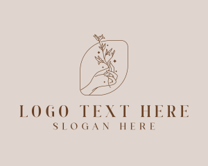 Hand Floral Beautician logo