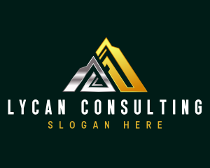 Triangle Pyramid Business logo design