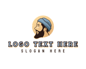 Beard Beanie Man logo