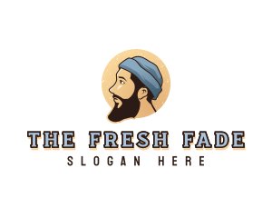 Beard Beanie Man logo design