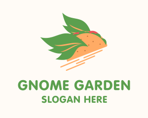 Vegan Taco Snack Logo