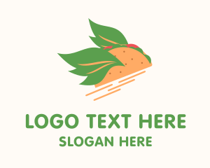 Vegan Taco Snack Logo