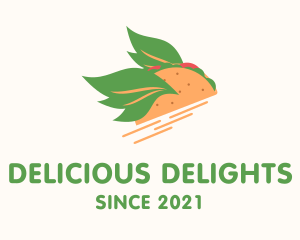 Vegan Taco Snack logo design