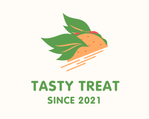 Vegan Taco Snack logo design