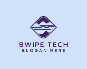 Professional Wave Tech Business logo design