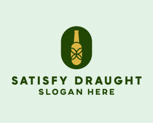 Organic Alcohol Bottle  logo design