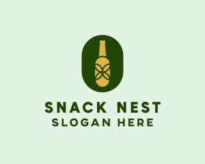 Organic Alcohol Bottle  logo design