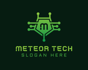 Technology Circuit Microchip logo design