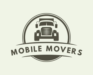 Truck Vehicle Logistics Delivery logo design