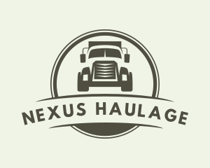 Truck Vehicle Logistics Delivery logo design