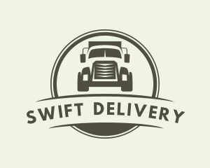 Truck Vehicle Logistics Delivery logo design