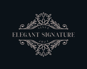 Elegant Skincare Boutique logo design