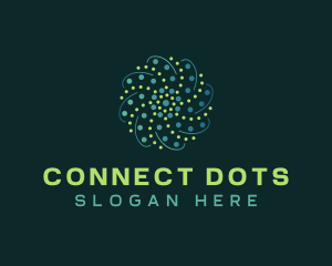 Abstract Motion Dots logo design