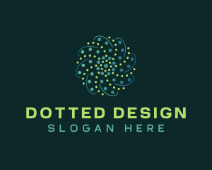 Abstract Motion Dots logo design
