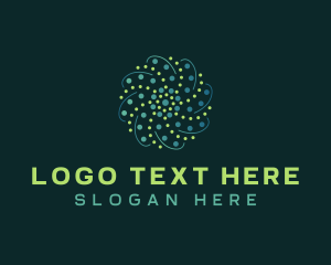 Motion - Abstract Motion Dots logo design