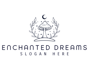 Mushroom Night Plant logo design