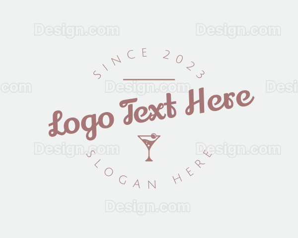 Champagne Drink Bar Logo