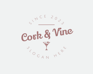 Champagne Drink Bar logo design