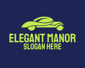 Fancy Green Car logo design