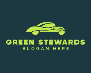 Fancy Green Car logo design