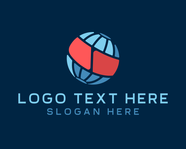 Simple Digital Globe  logo