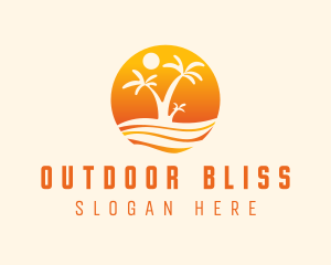 Orange Palm Beach logo design