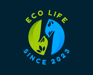 Environmental Leaf Hands logo design