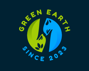 Environmental Leaf Hands logo design