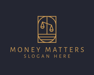 Lawyer Justice Scale  Logo