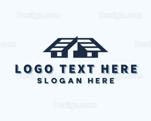 House Roofing Construction Logo