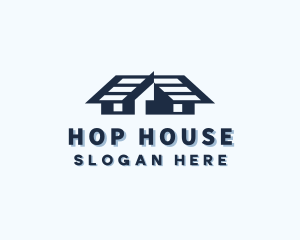 House Roofing Construction logo design